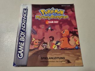 GBA Pokemon - Mystery Dungeon - Team Rot NNOE Manual