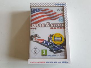 Wii Drag & Stock Racer + Racing Wheel EUR