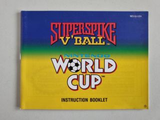 NES Super Spike V'Ball / Nintendo World Cup USA Manual