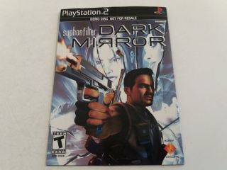 PS2 Syphonfilter Dark Mirror Demo Disc